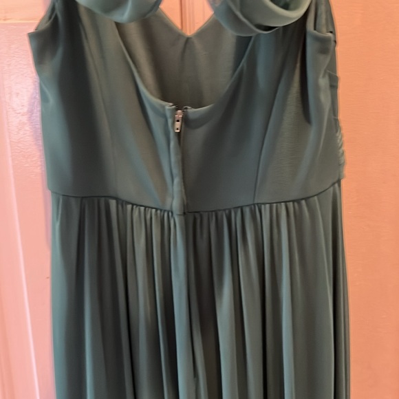 David’s Bridal Juniper colored evening gown or bride’s maid’s dress - Picture 5 of 7
